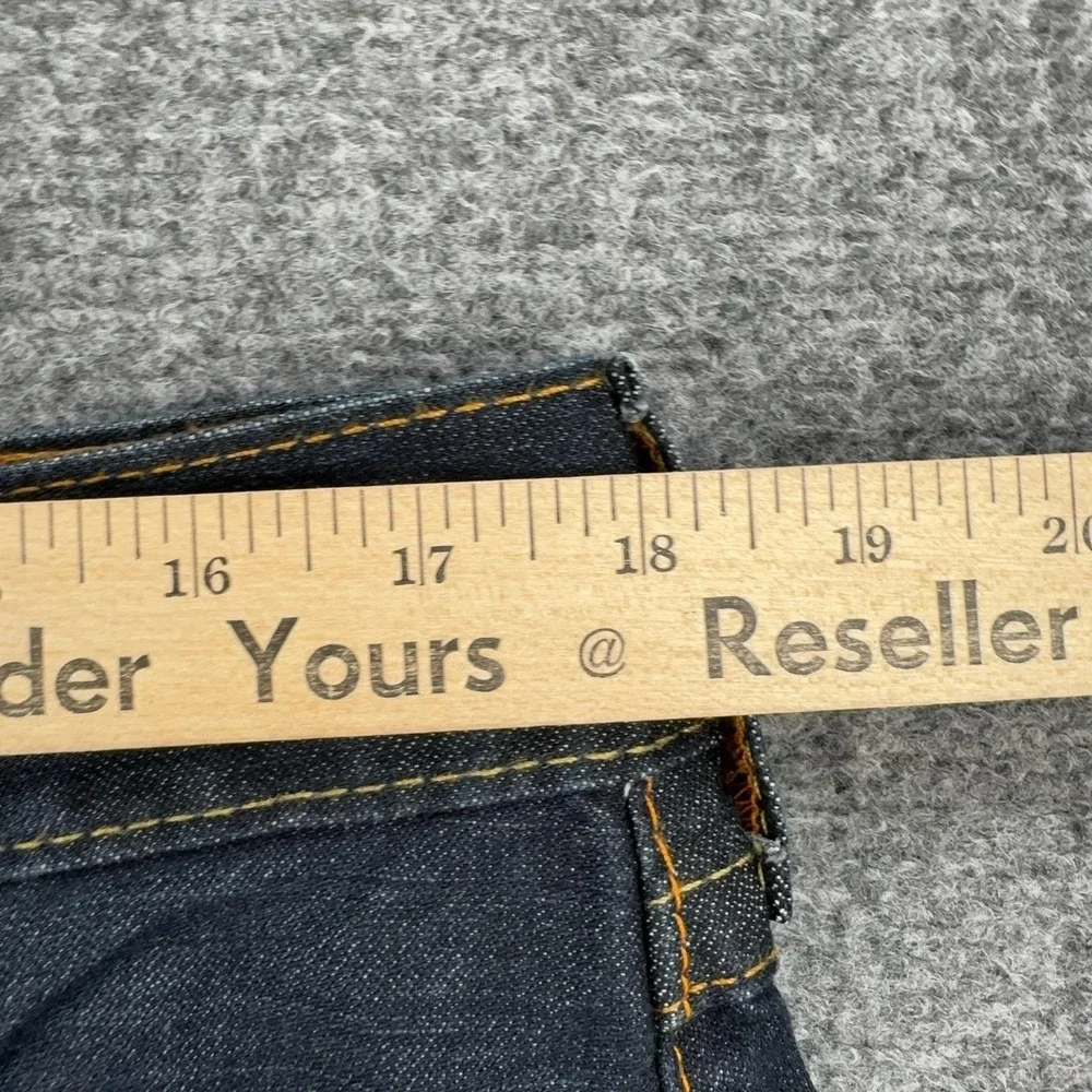 True Religion Section Skinny Flap SN Jeans Mens 34x34 Blue Rinse Denim Pants